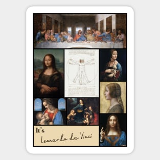 It’s Leonardo da Vinci Collection - Art Sticker